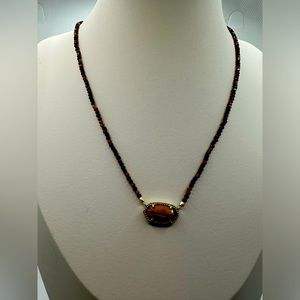 Kendra Scott Tiger Eye necklace